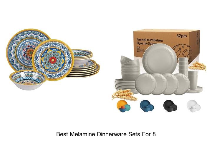 Top Rated Melamine Dinnerware Sets for 8 Guests