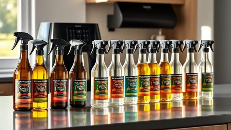 crispy meals with oil spray