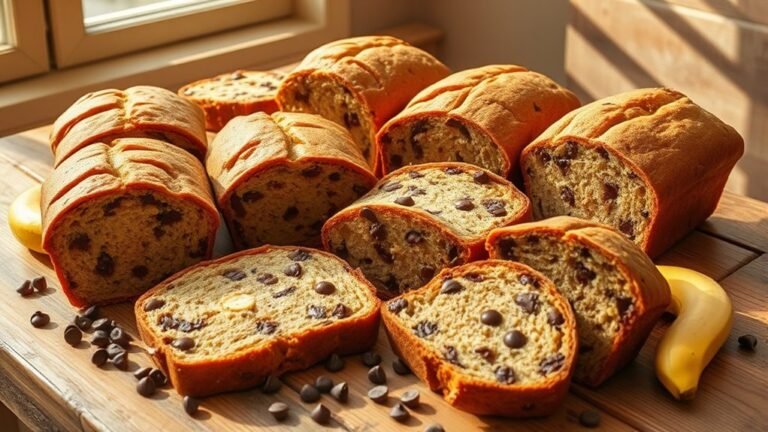 delicious banana chocolate chip breads