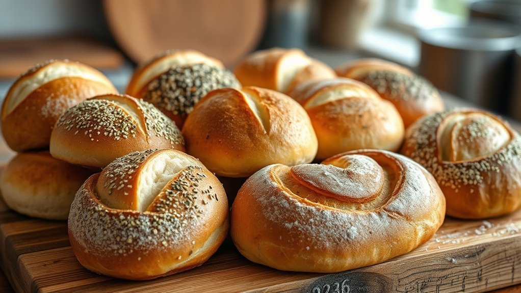 delicious homemade bread rolls