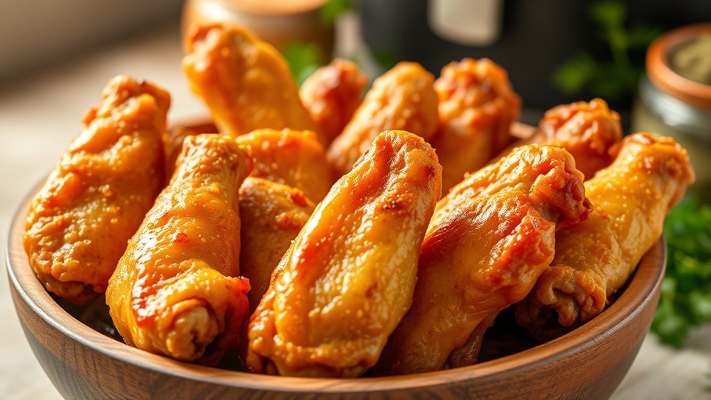 frozen chicken wings selection