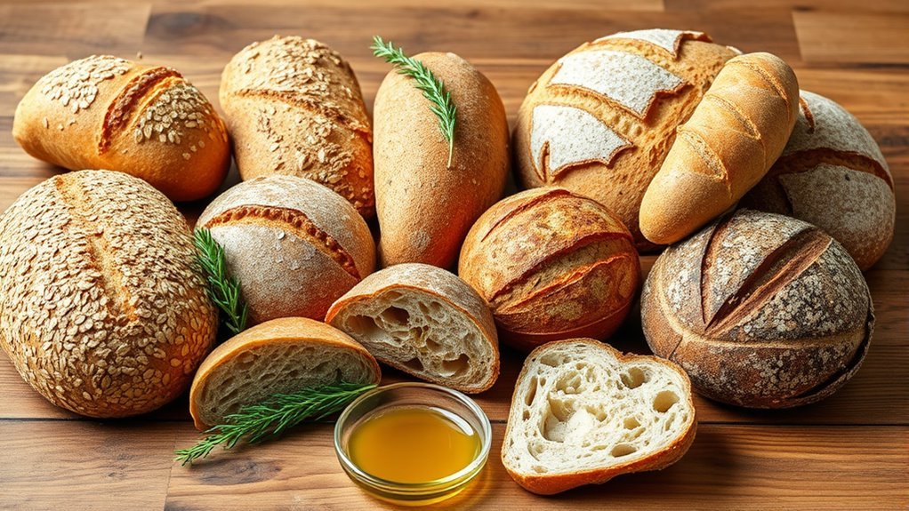 healthy and tasty breads