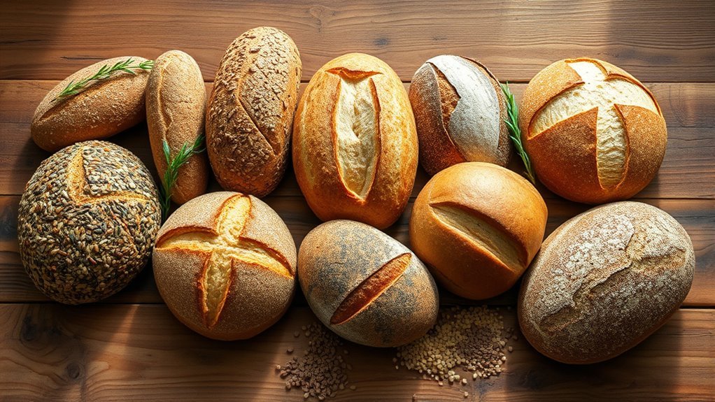 healthy and tasty breads