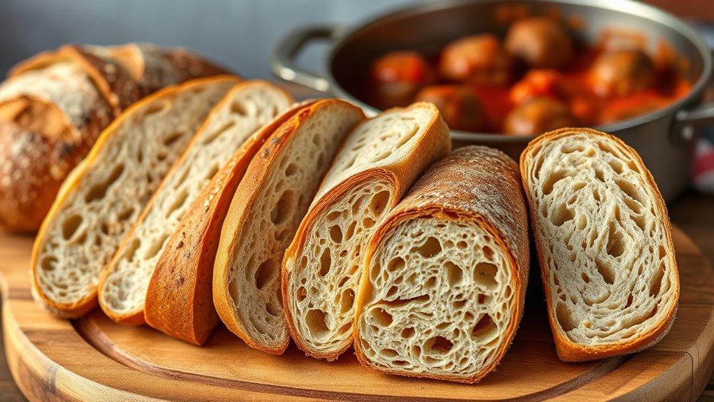 meatball sandwich bread selection