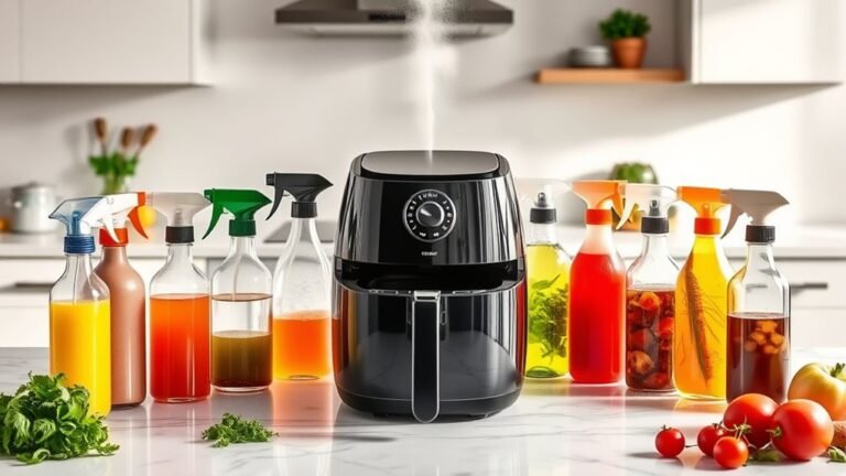 top air fryer sprays