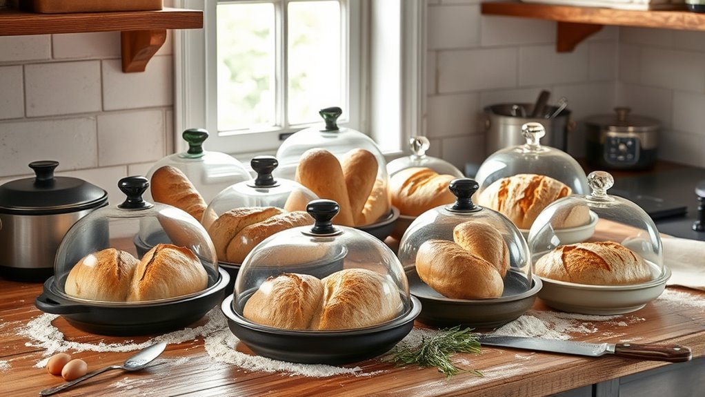 top bread baking cloches