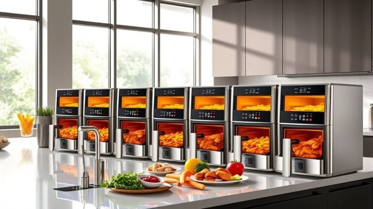 top double door air fryers